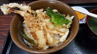 Rakki - 天丼(ご飯大)￥490+50