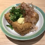 格安ビールと鉄鍋餃子 3・6・5酒場 - 熱々厚揚げ 290円税別