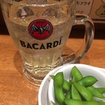 酒津屋 - ハイボール＋枝豆