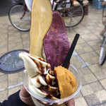 102177990 - やきいもサンデー(焙じ茶ゼリー)♪