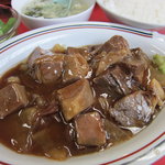 中国料理　王味 - 国産牛バラ肉のうま煮 980円