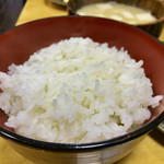 とんかつ 万平 - ごはん　けっこう旨い♪