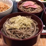 うどん やきとり とびた - 週替わり三色割子そば：とろろ昆布