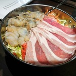 Tsukishima Monja Moheji - お好み焼き(豚たま)＋あさりトッピング