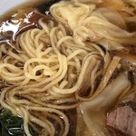 手打ちラーメン いまの家 - メンマは爪楊枝くらいの細さのものが数本。
            