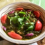 スプーンソング - SSオリジナル！牡蠣と海老のサグカレー 1,300円