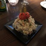 LOCAL BAR 新栄EIGHT - 田原ポークソーセージのエイトのポテサラ　具だくさん＆ザクザク♪ソーセージの旨み◎お芋はサッパリ仕上げられています！！　2019/01/30