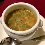フレンチシェフ たにかわ - ◆カレー風味の野菜スープ