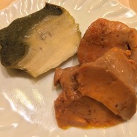鮨 しゅん輔 阿佐ヶ谷 - 蒸し鮑/あん肝