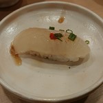 菊寿司 - ひらめ