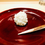 銀座 しのはら - 雪まくら（ふきのとう、つくね芋餡）