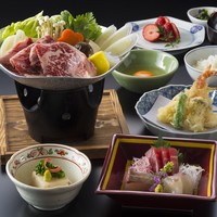 「茜」和牛のすき煮膳