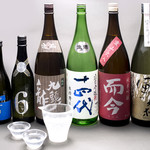 Sake 60 types starting from 250 yen