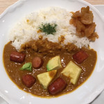 京橋千疋屋 - ブランチカレープレート1,512円、チョリソーとアボカドカレー