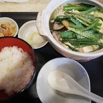 ちゃんこ定食 玉ちゃん - デラックス塩（アサリ2個＋豚肉）