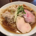 人力俥 - 限定雲呑そば！細麺が、美味しい！