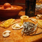 Various seasonal handmade pastas