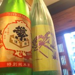 立ち呑みとうどん みのり - 季節の日本酒