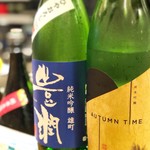 立ち呑みとうどん みのり - 季節の日本酒