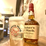 立ち呑みとうどん みのり - メーカーズマークハイボール