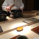 菊鮨 - シャリは2種類用意されます。