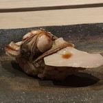 菊鮨 - 蛤・・お味もいいのですが、姿も美しい。
