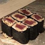 菊鮨 - この日は「赤身のづけ」を使用されましたが、美味しいと。