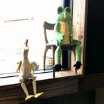 ラフ&タフ コーヒースタンド - カエル君とニワトリ君