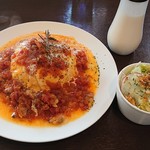 キッチン ティー - あさりのオムライス"トマトソース"