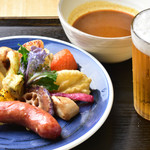 北鎌倉 ぬふ・いち - 鎌倉野菜のスープカリー&ビールセット