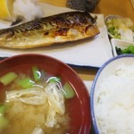 Uohan Shokudou - 焼き鯖定食+生姜焼(950円)