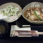 越前ソバテリア - 季節限定「きのこと湯葉のあんかけ蕎麦」＆「ふきのとうの天ぷら」