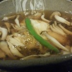 越前ソバテリア - 季節限定「きのこと湯葉のあんかけ蕎麦」
