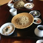 雲水 - そばとそばの実ごはんと香の物