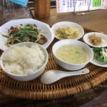中華料理忠峰 - レバニラ定食 ８５０円