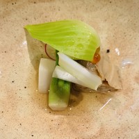 ぎおん 佐藤 - 蛤と春野菜のおひたし