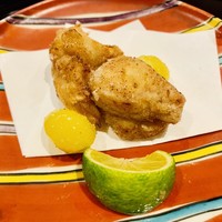 ぎおん 佐藤 - 河豚と銀杏の唐揚げ