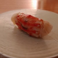 鮨処 石ばし - ◆車海老（天草）　しっとりとした食感で、噛みごたえもあります。おいしい。