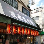 鯉とうなぎのまるます家 - 看板と提灯