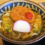 Menjaya Ichibanya Yamato - 黒毛和牛のメンチカツカレーうどん