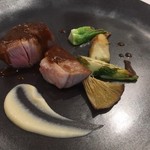 リナシメント - Main dish(ふくどめ小牧場より 幸福豚スペアリブロースト 冬野菜 根セロリピューレ)