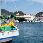 金寿司 地魚定 - 店前が漁港です。