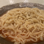 饗 くろ喜 - 猪味噌つけそば 麺アップ（饗 くろ㐂）※限定麺 2019.2