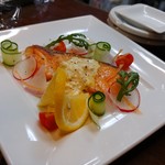 インディ庵 - オーロラサーモンのムニエル♪