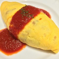 厳選洋食さくらい - オムライス・ハーフ（自家製トマトケチャップ）