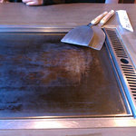 Doutonbori - 焼く前の鉄板・・・電熱タイプ