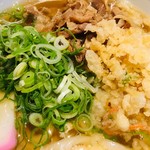 ウエストうどん - ネギと天かす