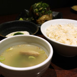 Genka Sakaba Gyuu Tan Keisuke - 麦とろごはんと牛テールスープ