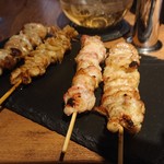 Yakitori＆wine Barsamico - 串4本盛600円