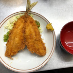 Tokiwa Machiya Sushi Shokudou - 寿司屋のアジフライ